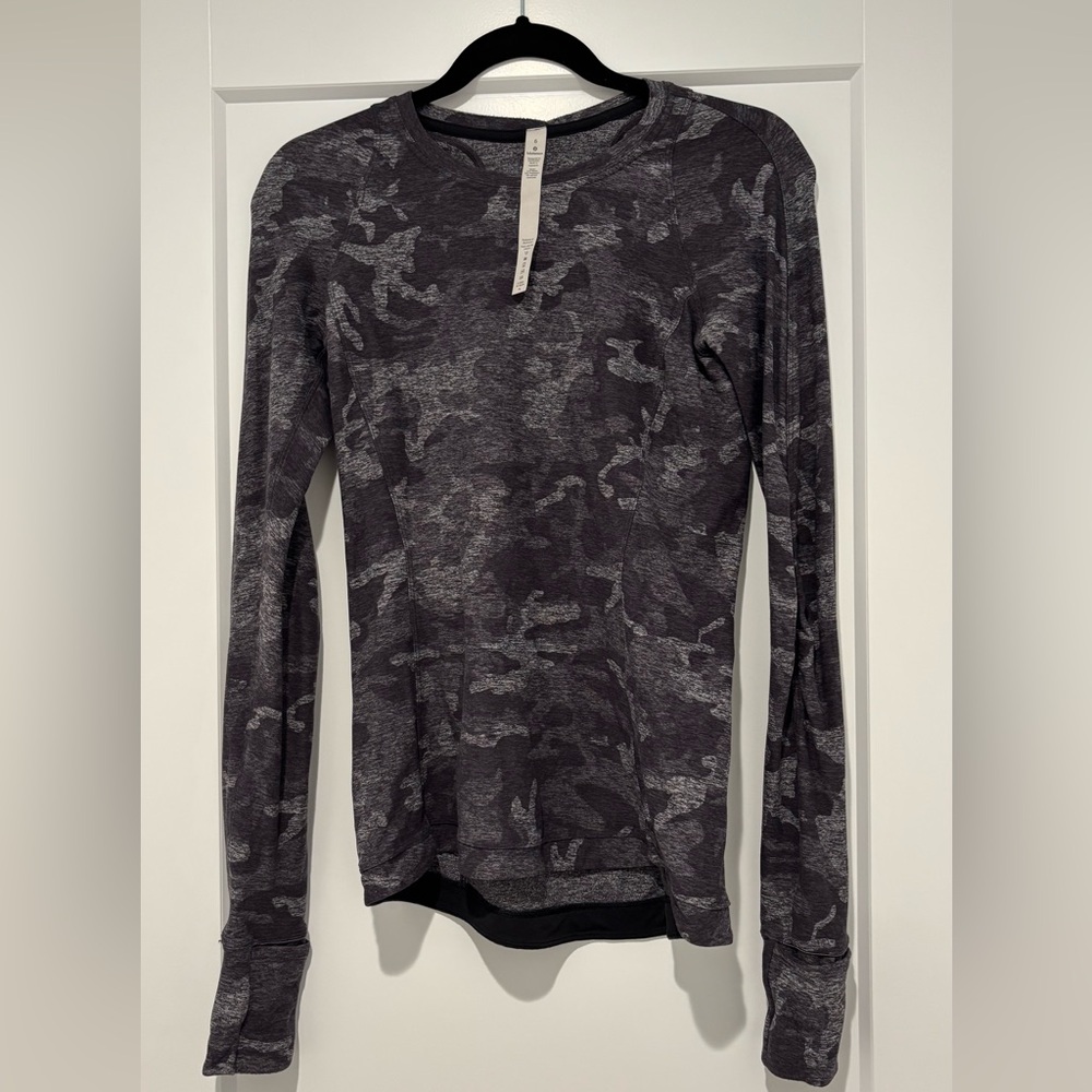 Lululemon Camouflage Long Sleeve Shirt